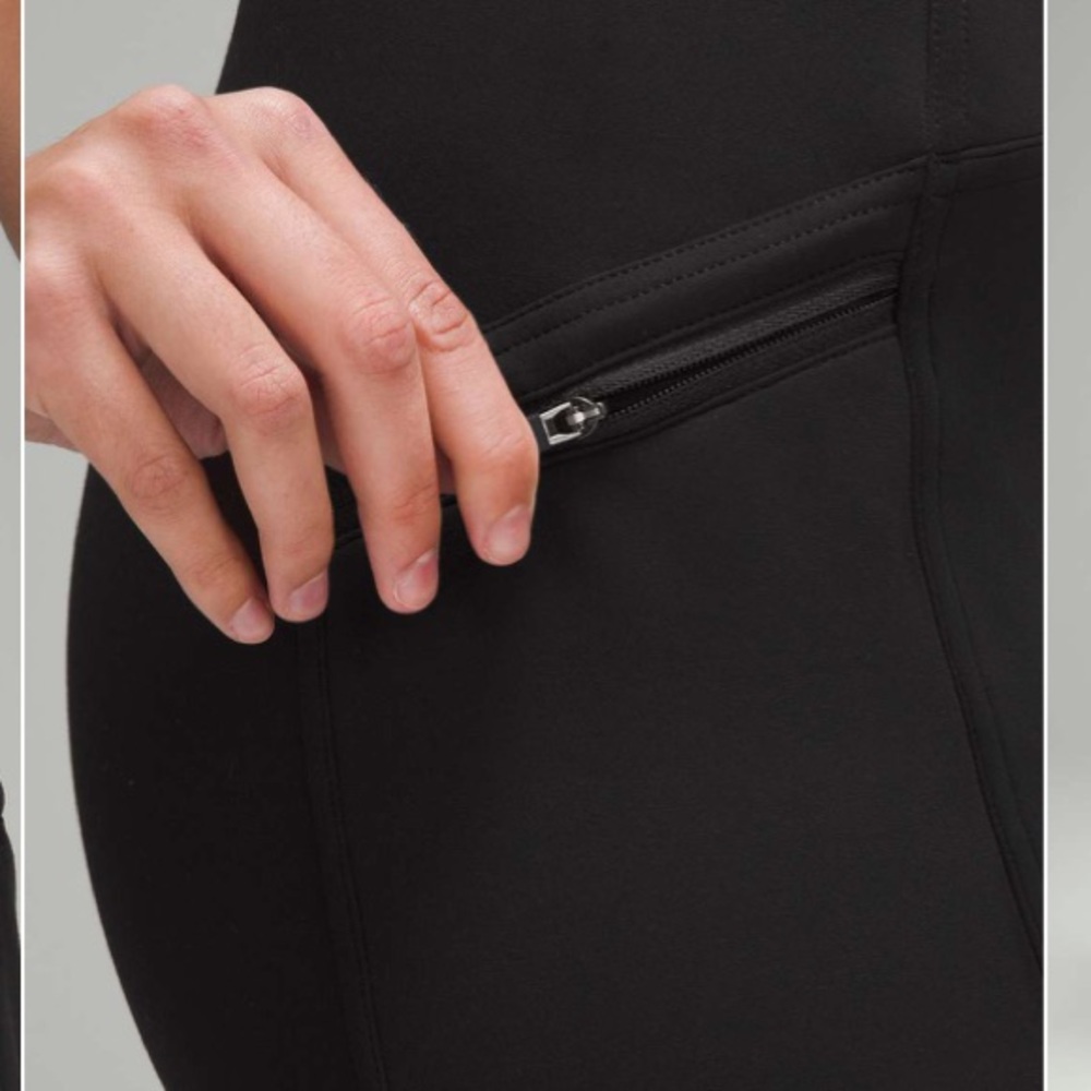 Lululemon Black Fleece Cold Weather Outdoor High-Rise Running Tight Leggings 10 - Picture 5 of 15